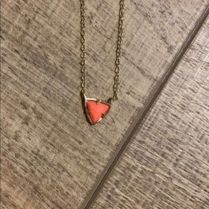Kendra Scott triangle pendant necklace